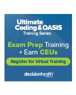 Ultimate Coding & OASIS Training Virtual Series: OASIS Training