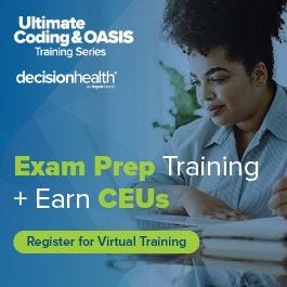 Ultimate Coding & OASIS Training Virtual Series: OASIS Training